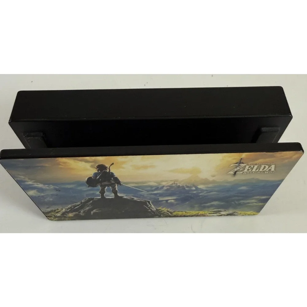 Nintendo Switch Dock HAC-007 Zelda Breath of the Wild Skin Black OEM Tested Work